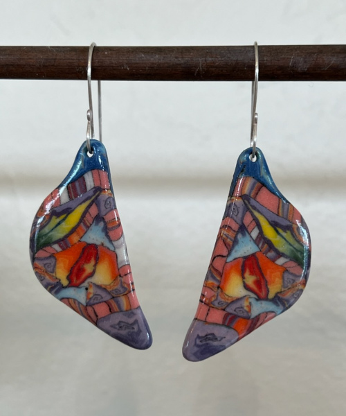 Colored Clay Earrings