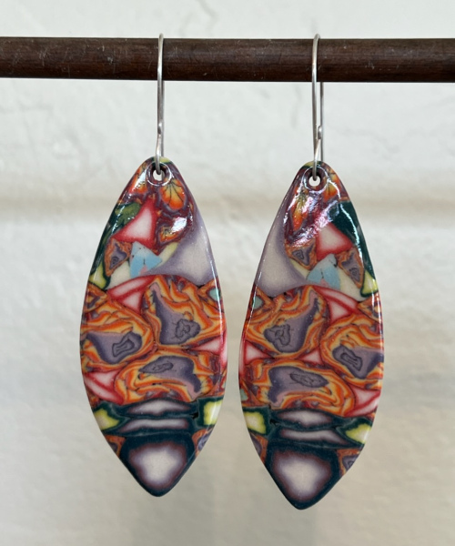 Colored Clay Earrings